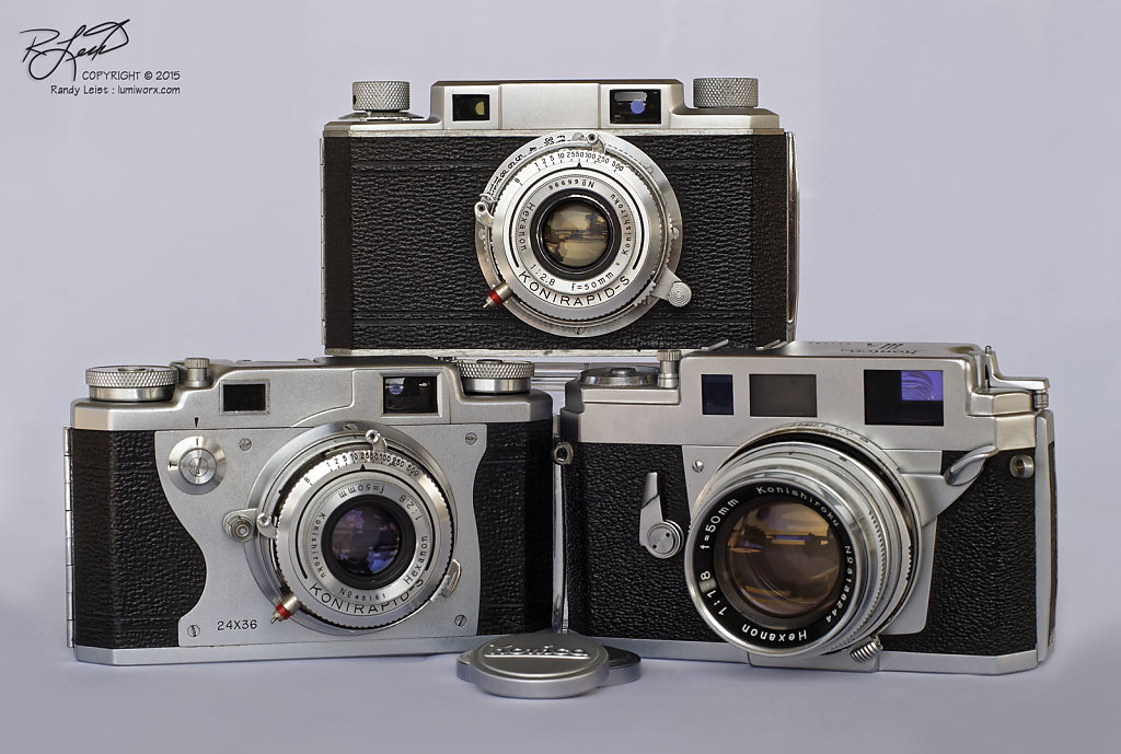 Konica I/IIb/IIIa Rangefinder Trio