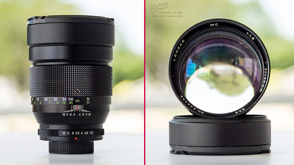 Lenzar 135mm f/1.8 ultra fast telephoto